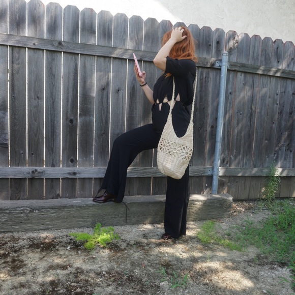 Vintage straw floral bag rare and trendy - Picture 3 of 10